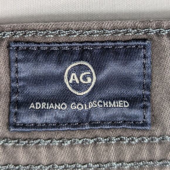 AG Adriano Goldschmied Everett Jeans 38x32 Men Gray Slim Straight Stretch Denim - Picture 4 of 6
